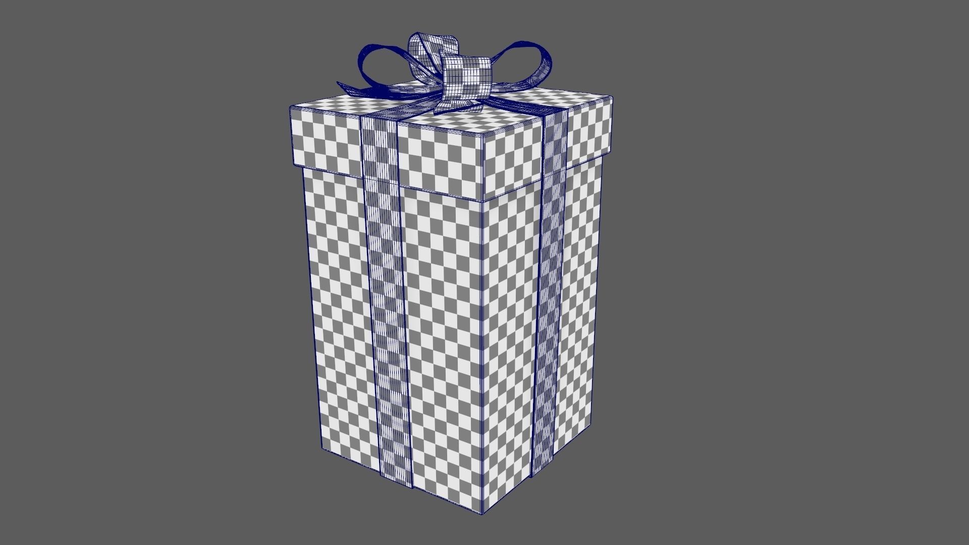 Christmas Gift Box 02 - V3 Low-poly 3D model_10