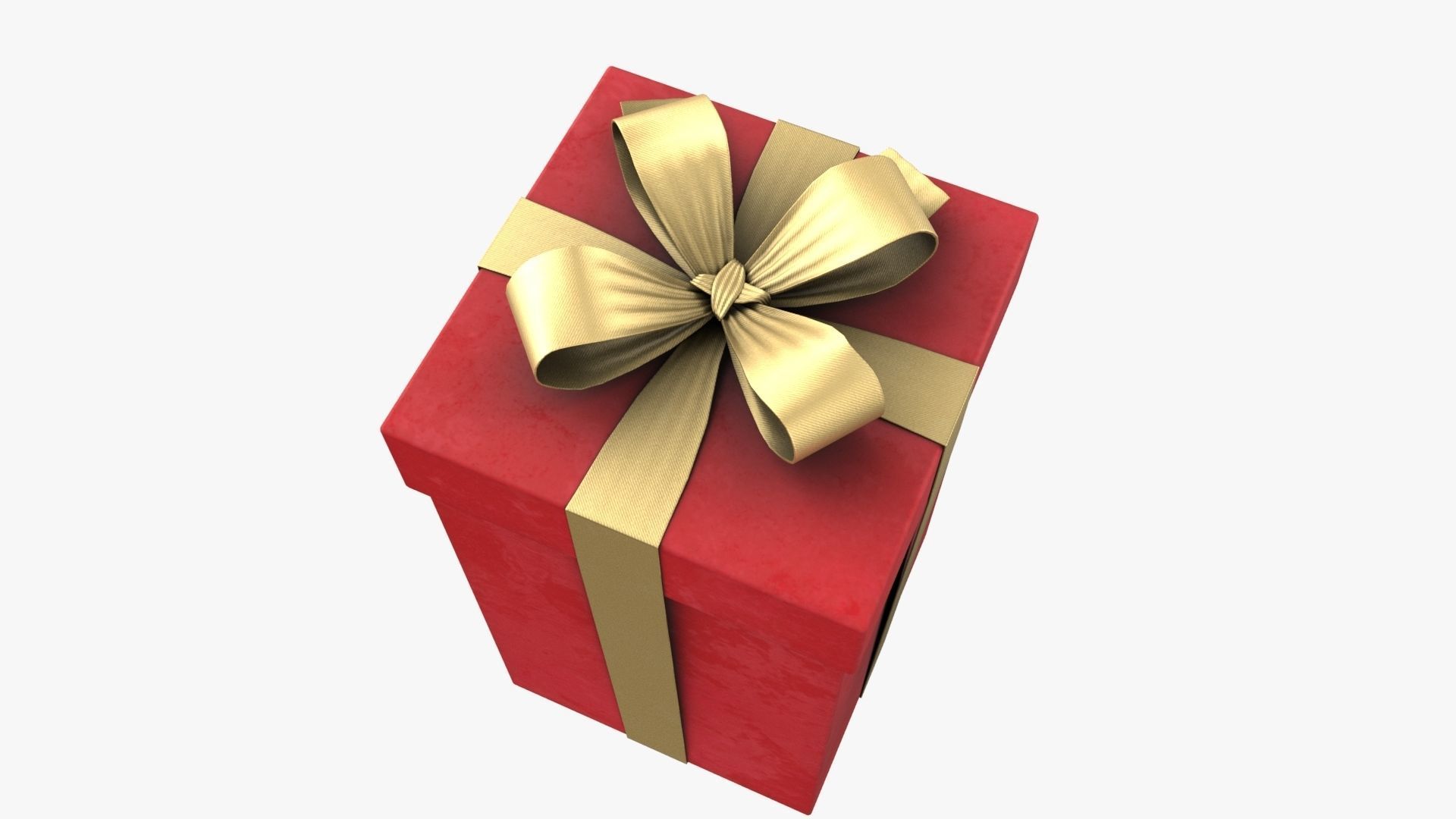 Christmas Gift Box 02 - V3 Low-poly 3D model_4