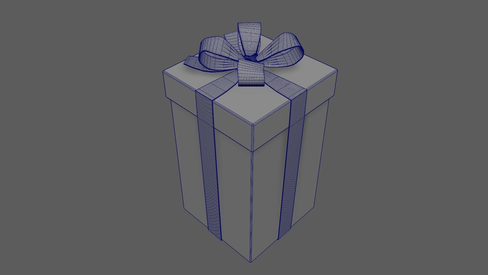 Christmas Gift Box 02 - V3 Low-poly 3D model_19