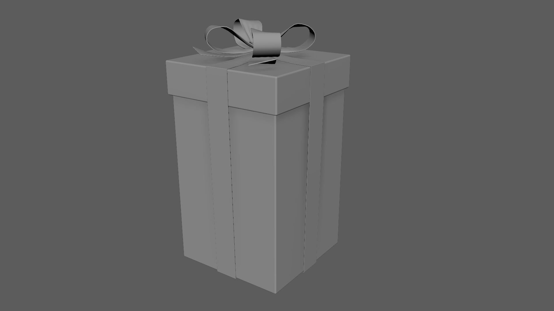 Christmas Gift Box 02 - V3 Low-poly 3D model_6