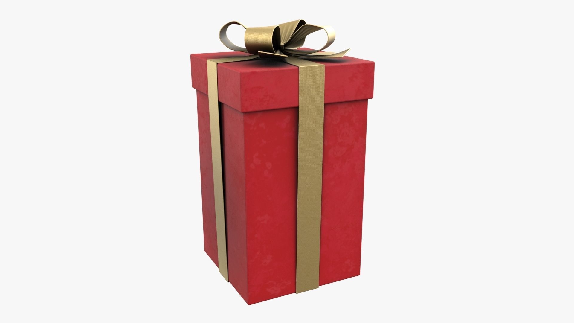 Christmas Gift Box 02 - V3 Low-poly 3D model_1