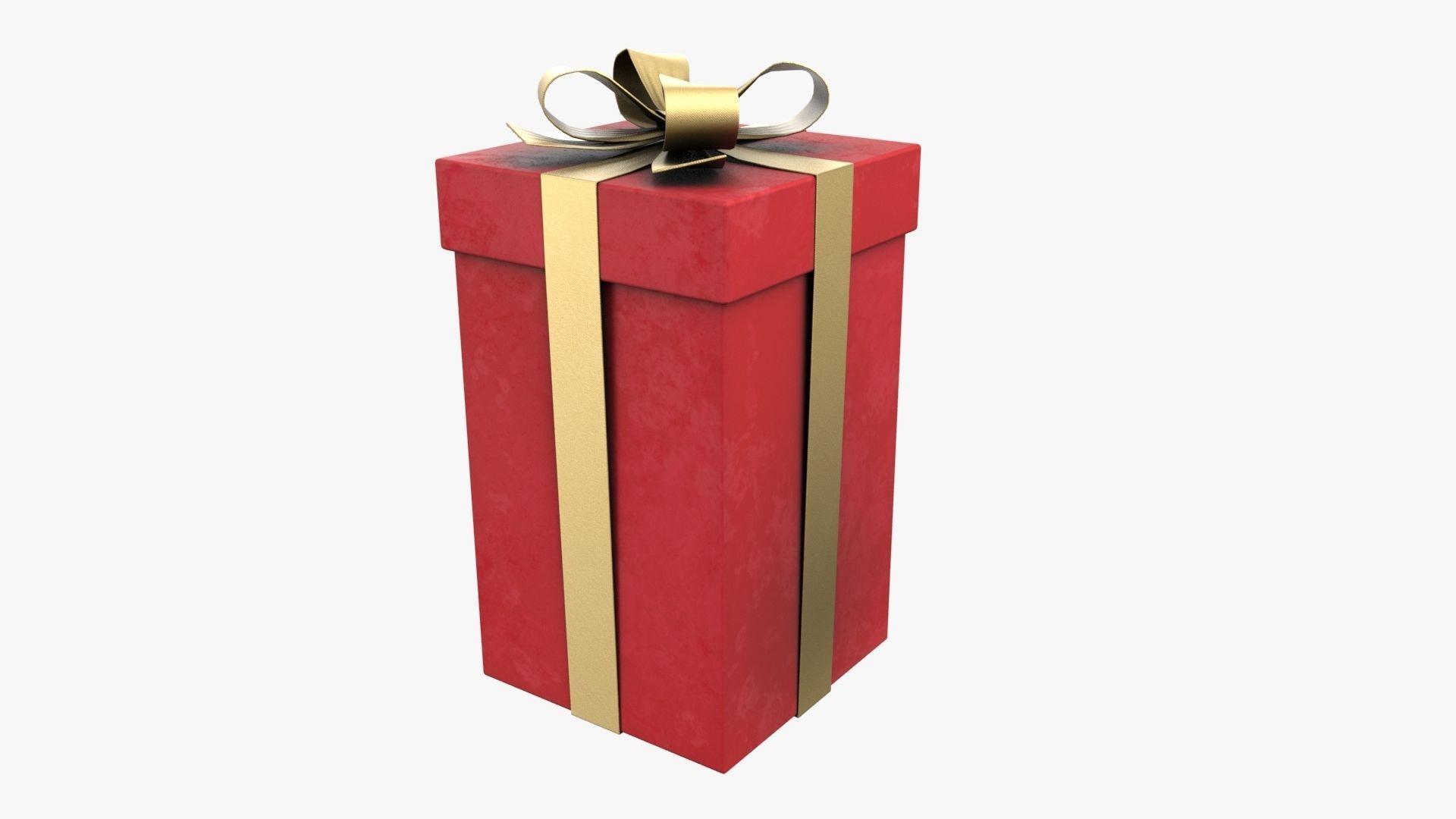 Christmas Gift Box 02 - V3 Low-poly 3D model_2