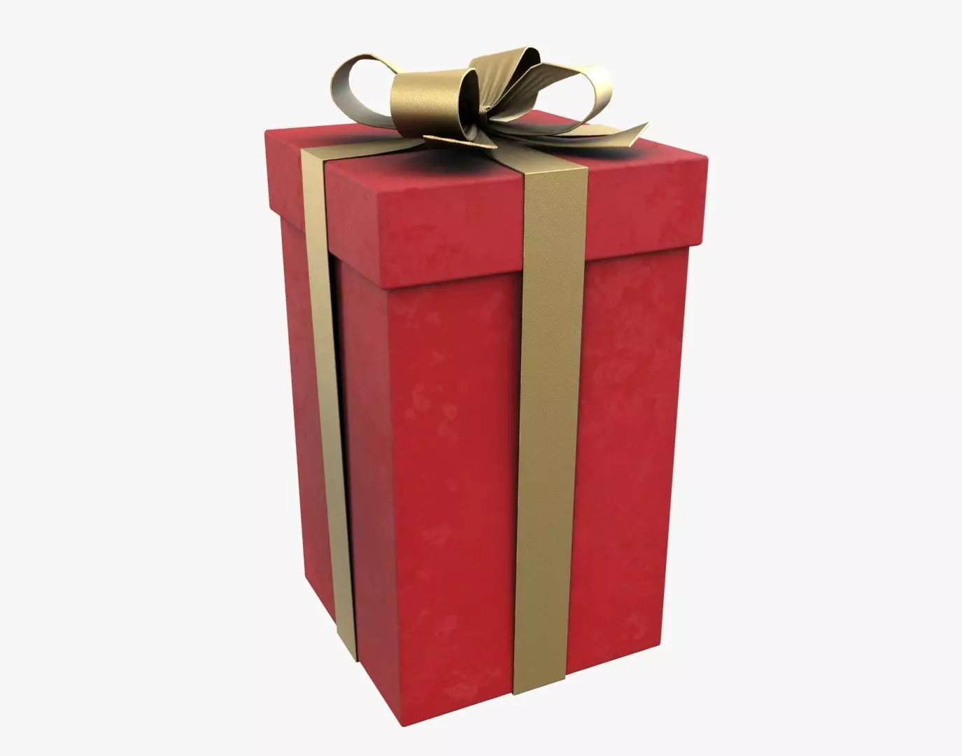 Christmas Gift Box 02 - V3 Low-poly 3D model_0