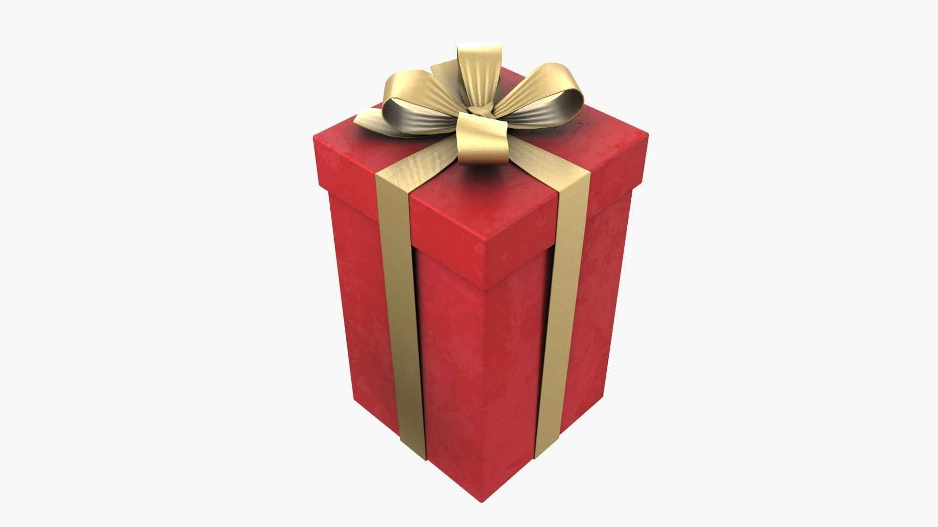 Christmas Gift Box 02 - V3 Low-poly 3D model_3