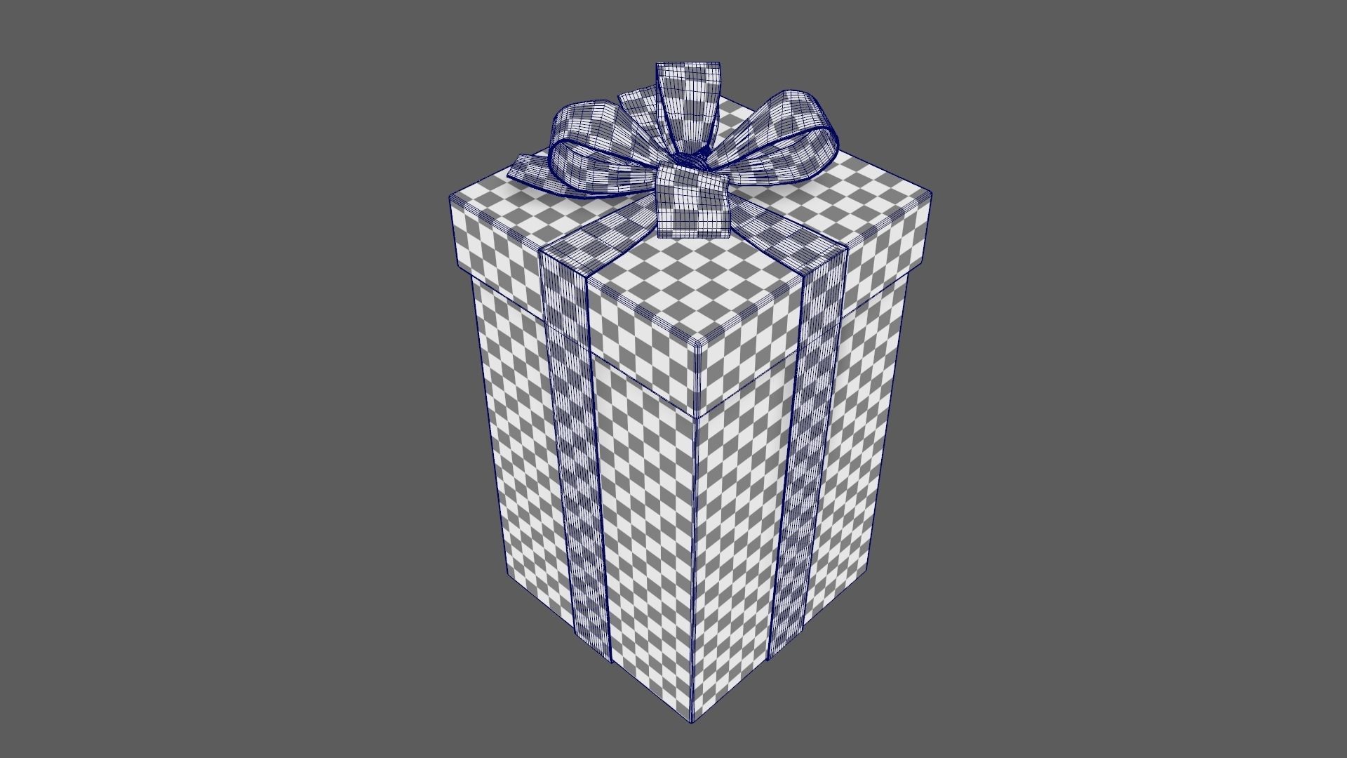 Christmas Gift Box 02 - V3 Low-poly 3D model_11