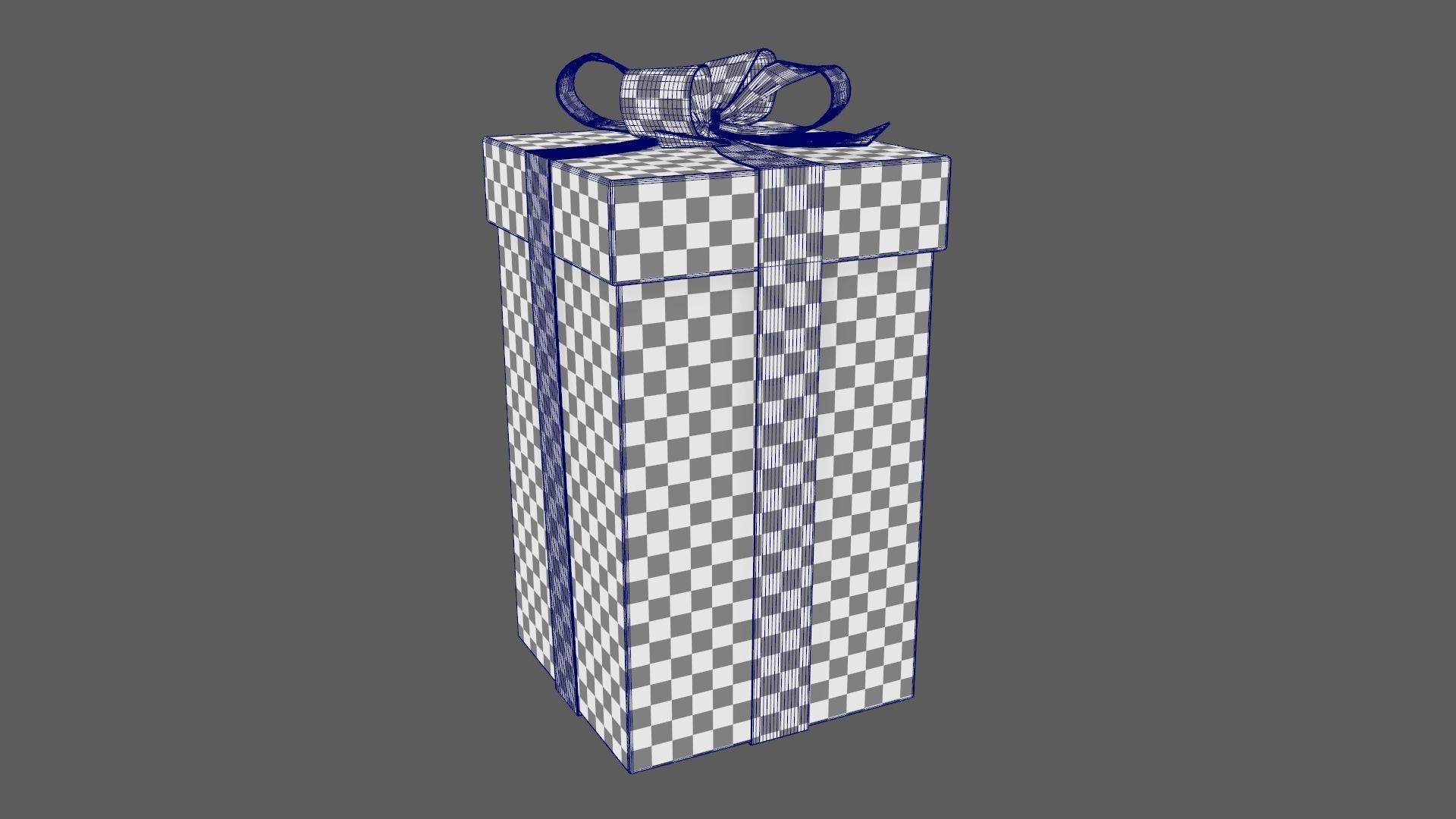 Christmas Gift Box 02 - V3 Low-poly 3D model_9