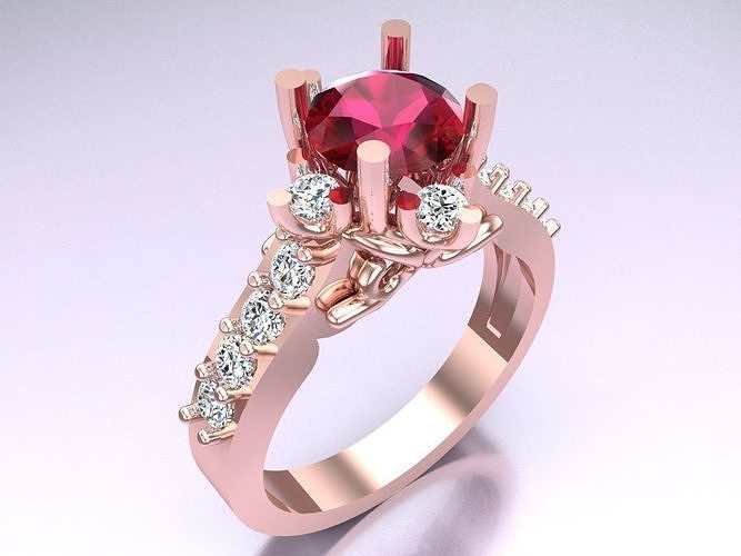 Diamond Ring - Womens Rings - N112519 3D print model