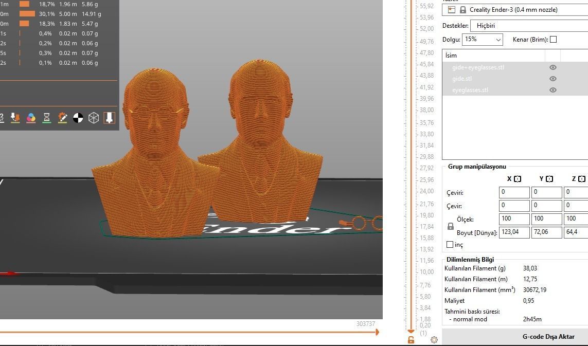 Andre Gide 3D print model_13