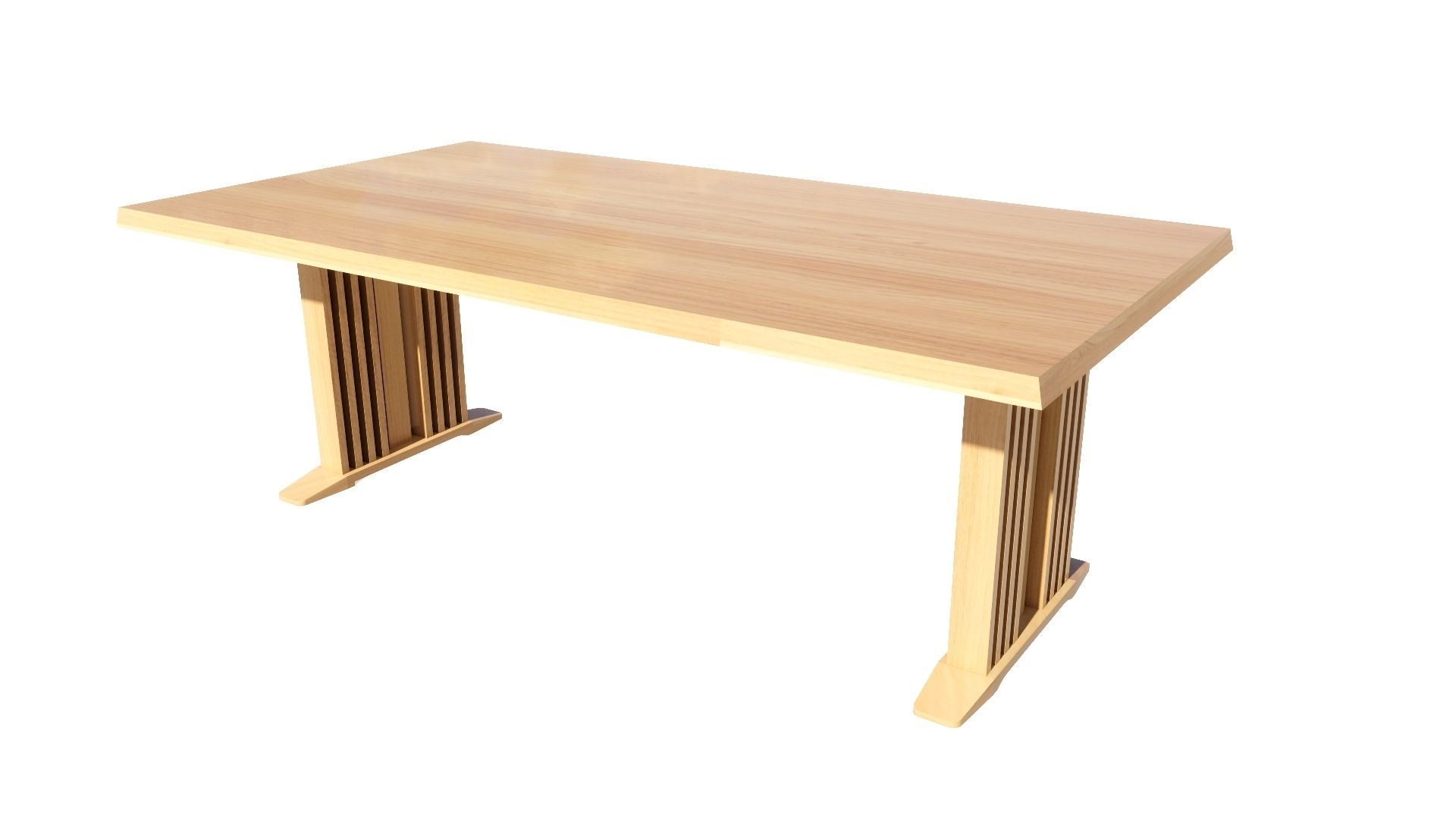 Dining set 4 seat 3D model_9