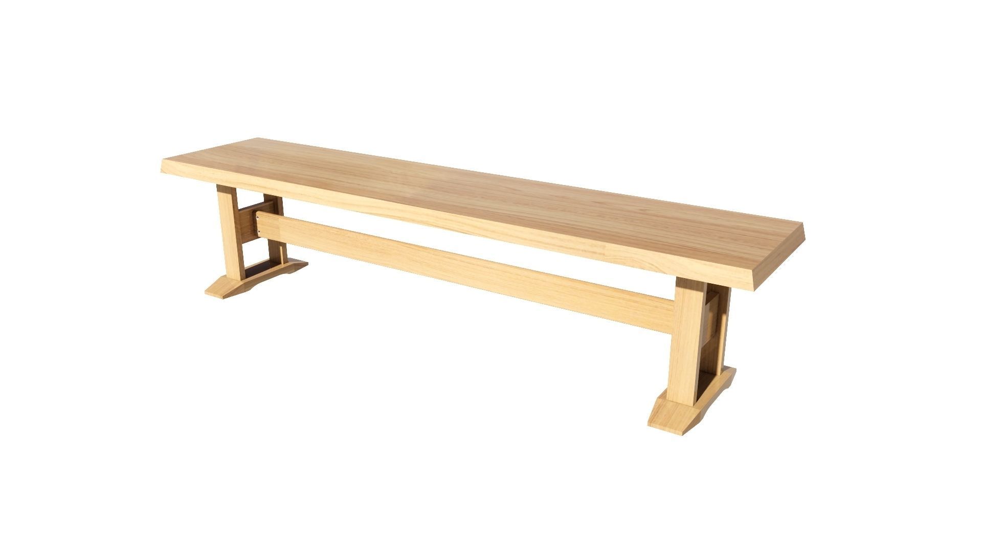 Dining set 4 seat 3D model_10