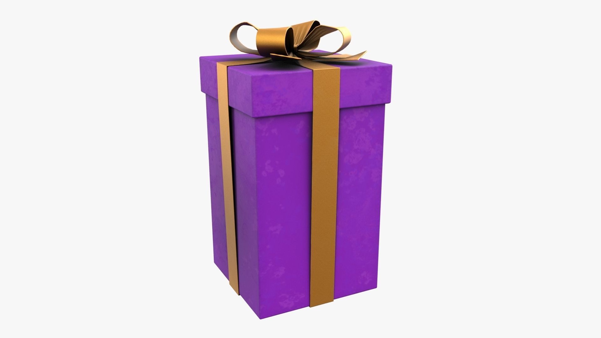 Christmas Gift Box 02 - V7 Low-poly 3D model_1
