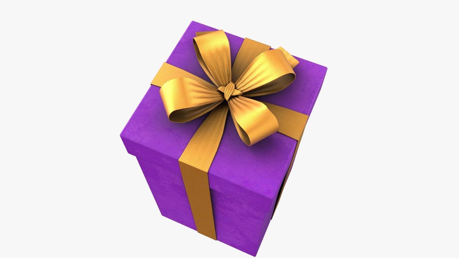 Christmas Gift Box 02 - V7 Low-poly 3D model_4
