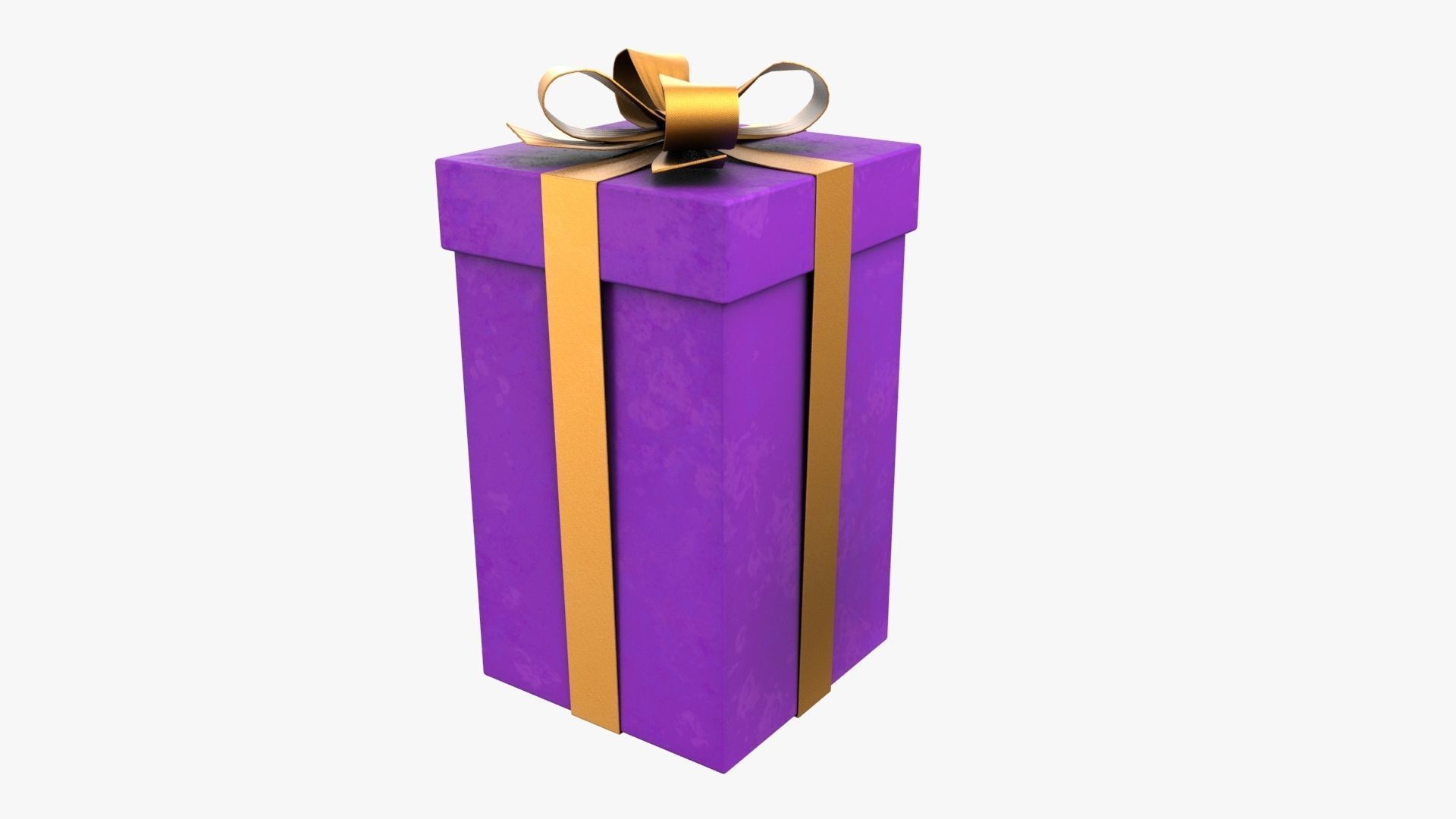 Christmas Gift Box 02 - V7 Low-poly 3D model_2