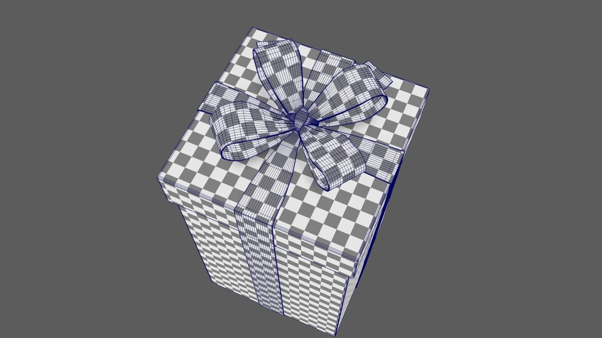 Christmas Gift Box 02 - V11 Low-poly 3D model_12