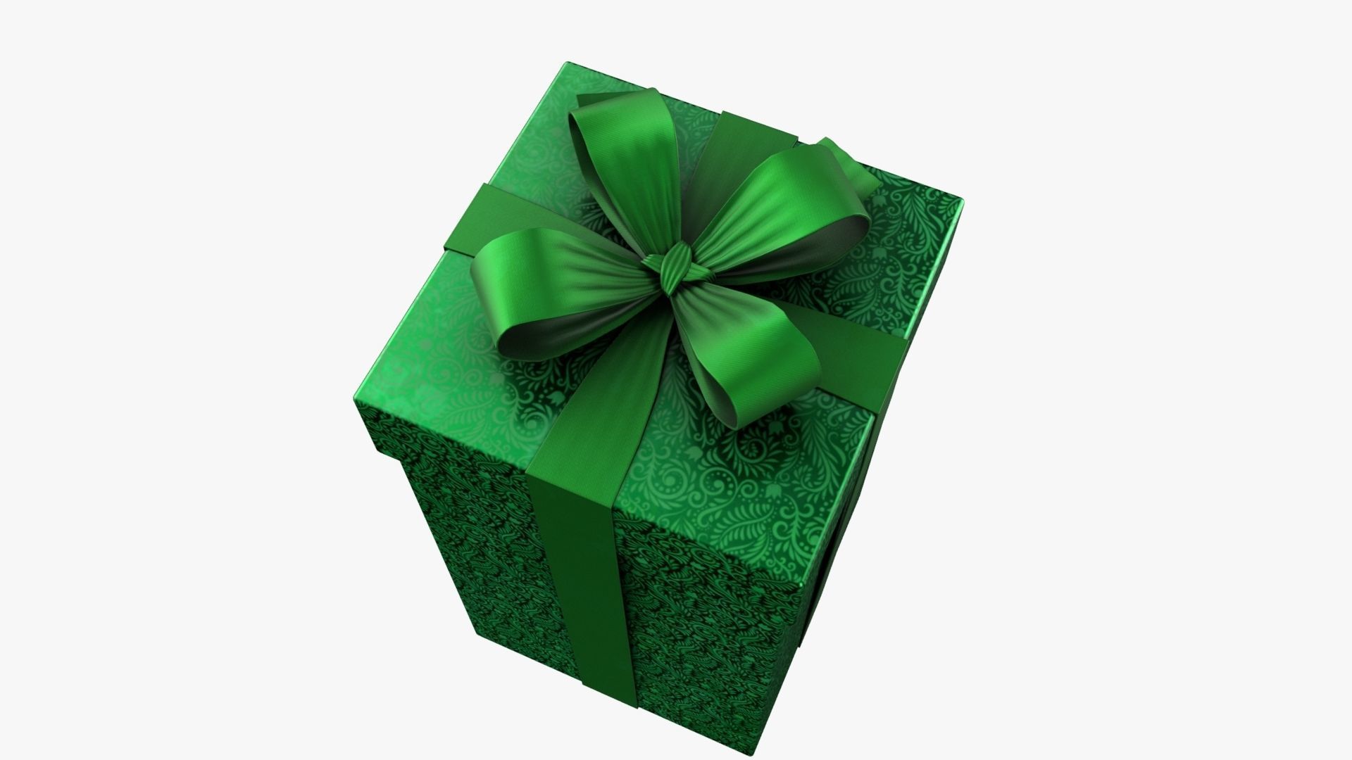 Christmas Gift Box 02 - V11 Low-poly 3D model_4