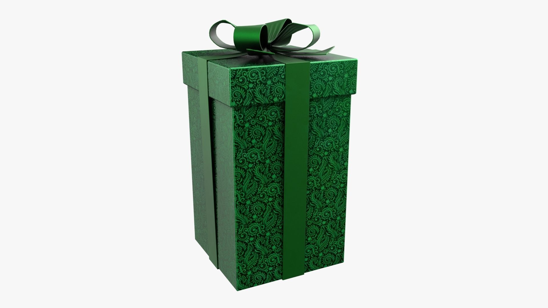 Christmas Gift Box 02 - V11 Low-poly 3D model_1