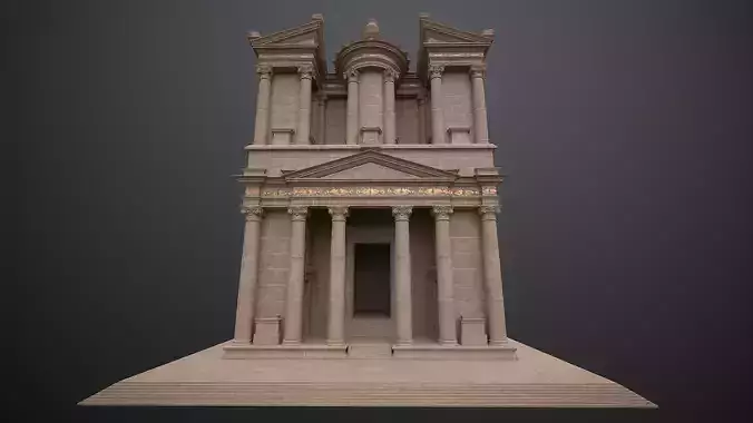 Roman Temple Inspired by Al Kazneh aka The Treasury