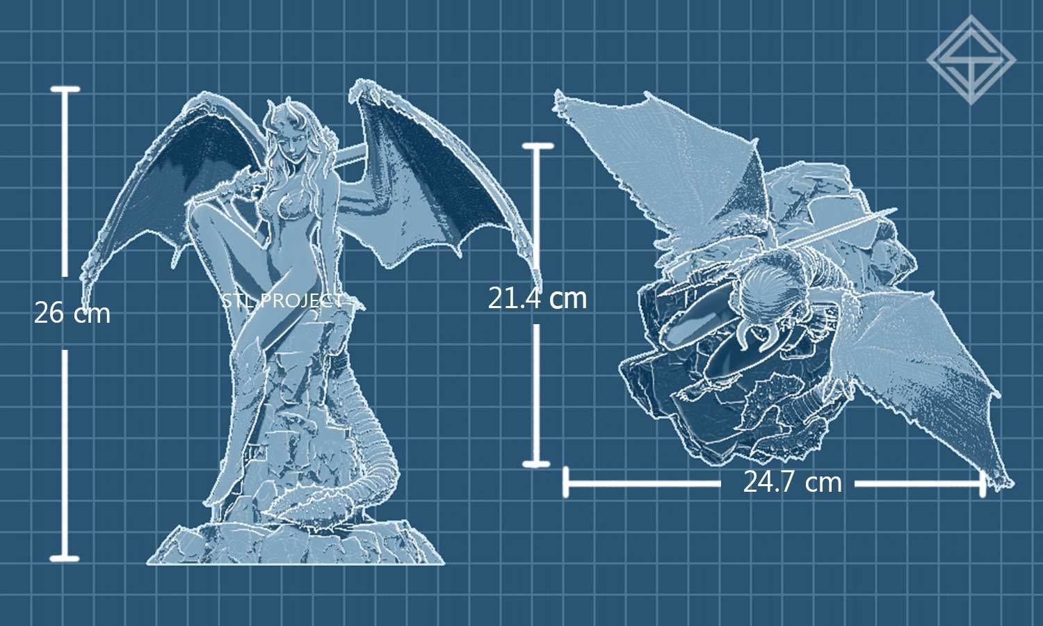 Diablos Girl 3D print model_3