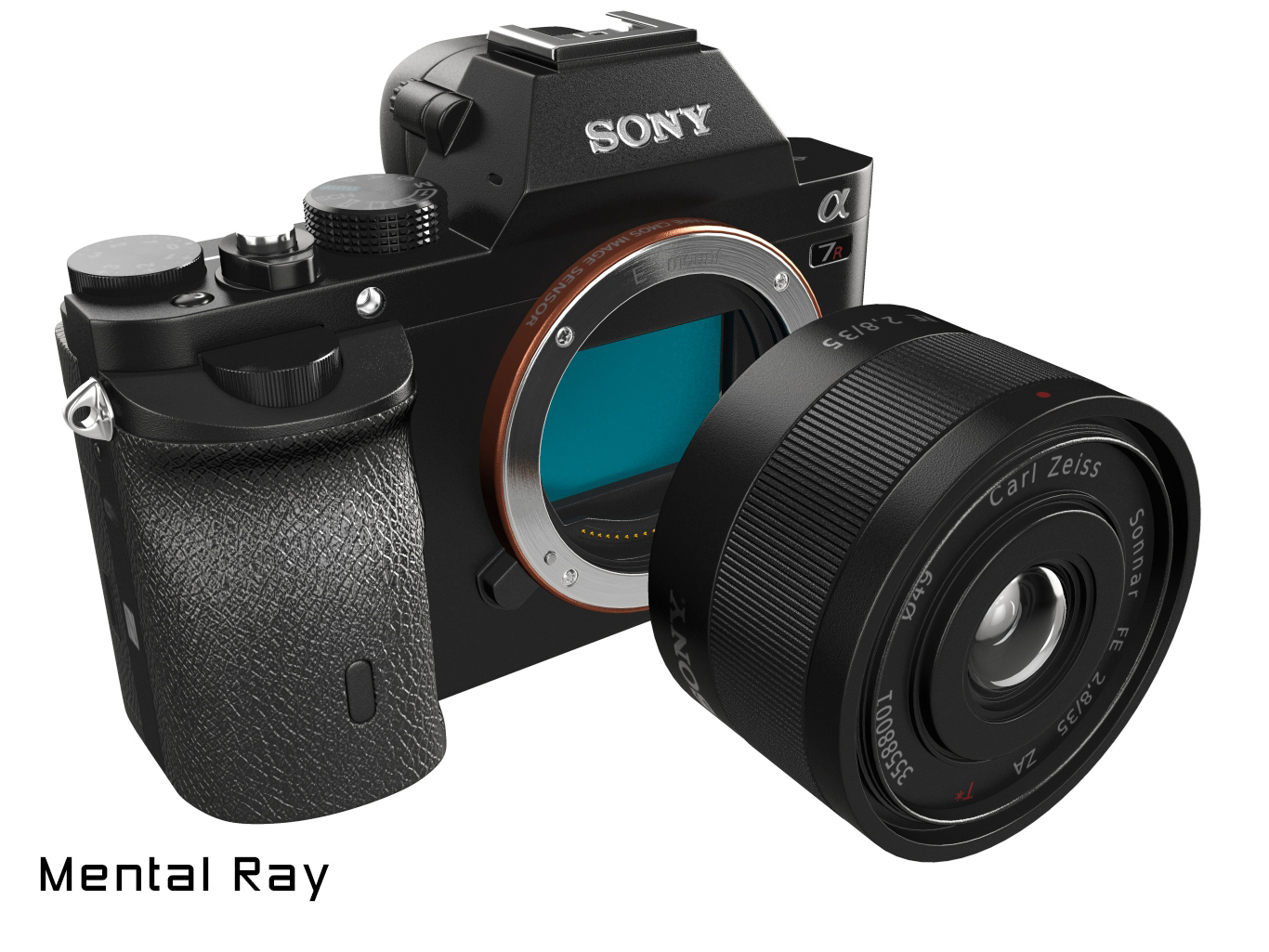 Sony Alpha 7R camera 3D model_11
