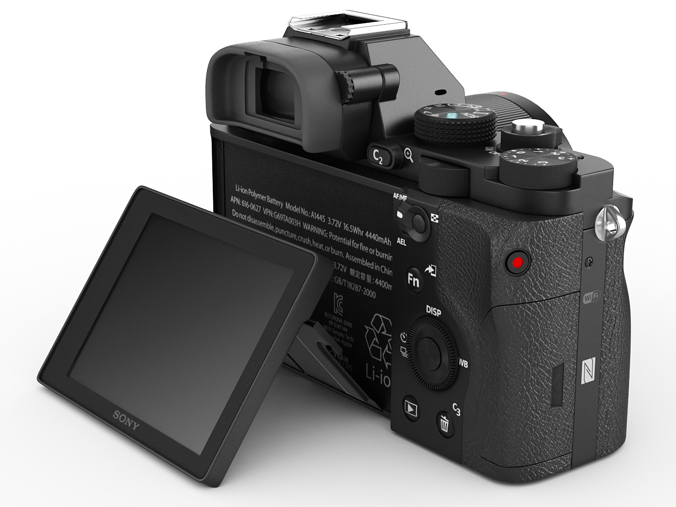 Sony Alpha 7R camera 3D model_10