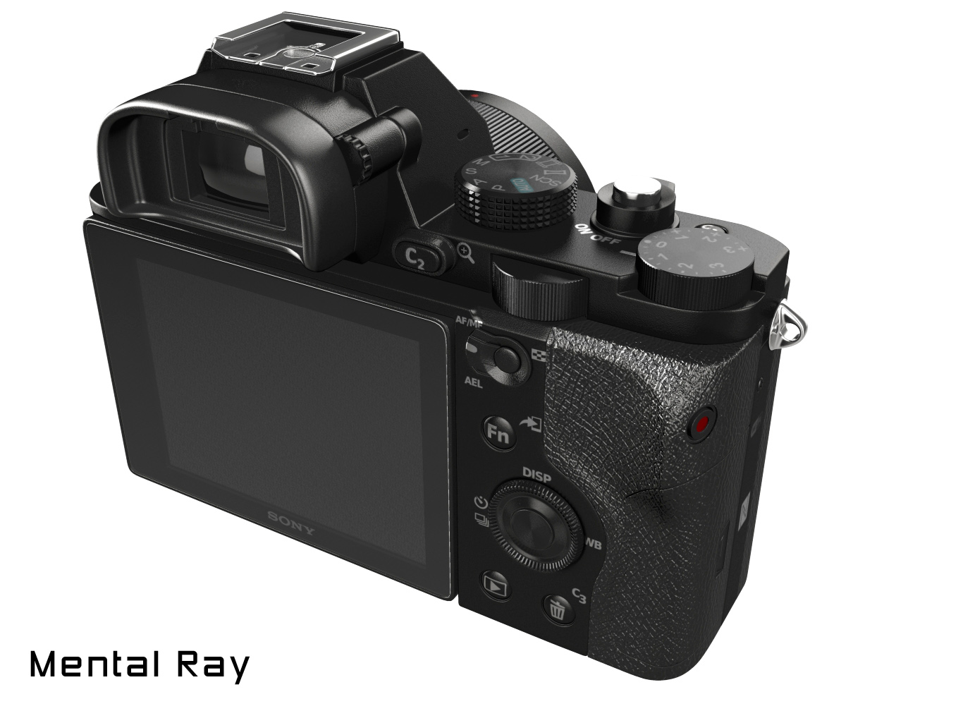Sony Alpha 7R camera 3D model_12