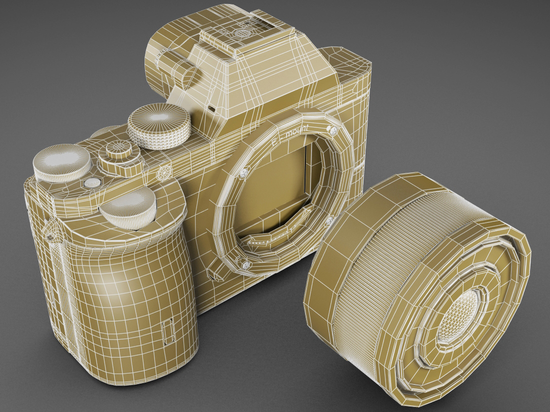 Sony Alpha 7R camera 3D model_18