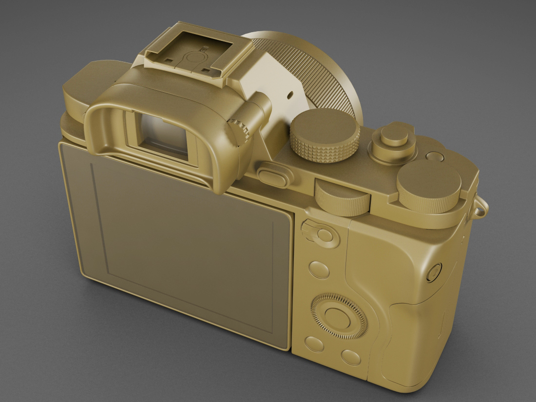 Sony Alpha 7R camera 3D model_14