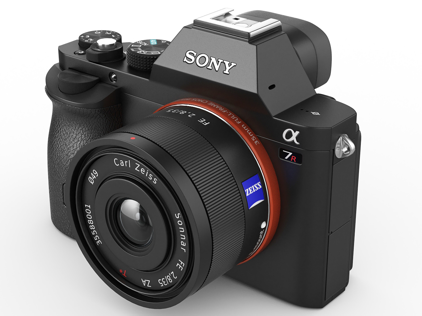 Sony Alpha 7R camera 3D model_2