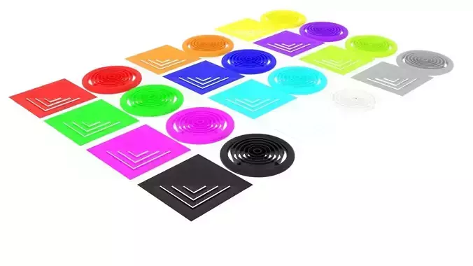 Colored Ventilation Systems Set