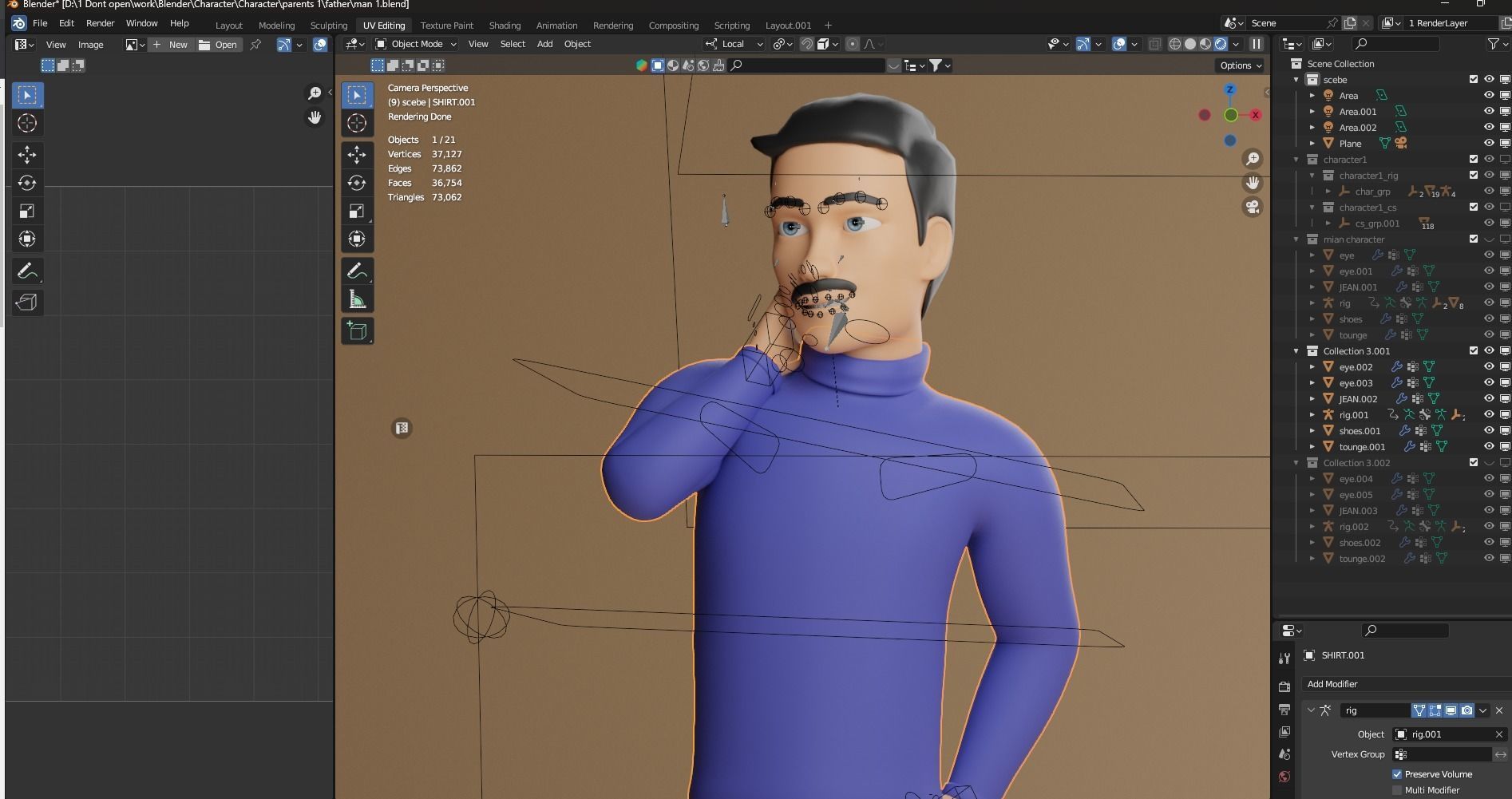 Male Cartoon Character 3D model_6