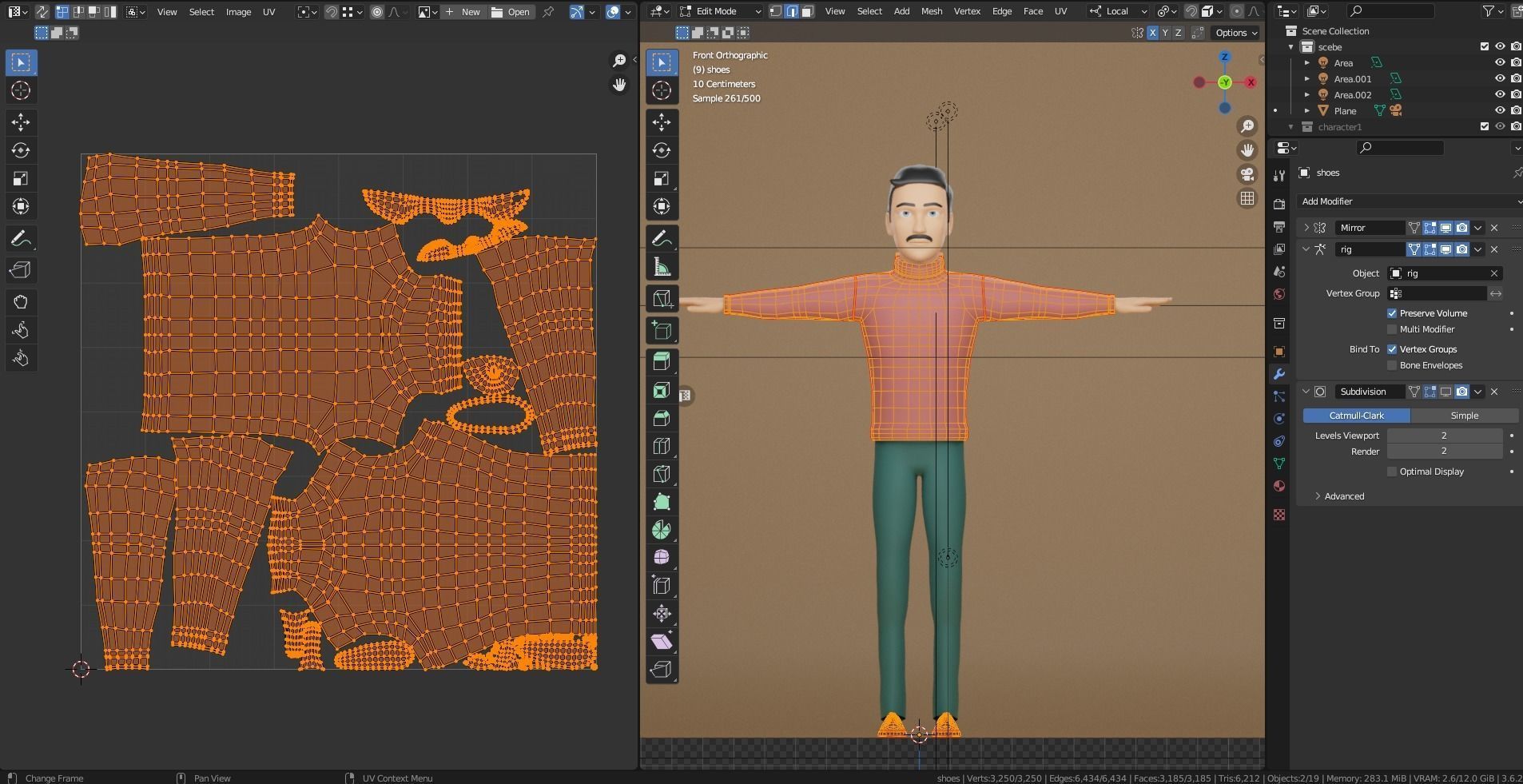 Male Cartoon Character 3D model_5