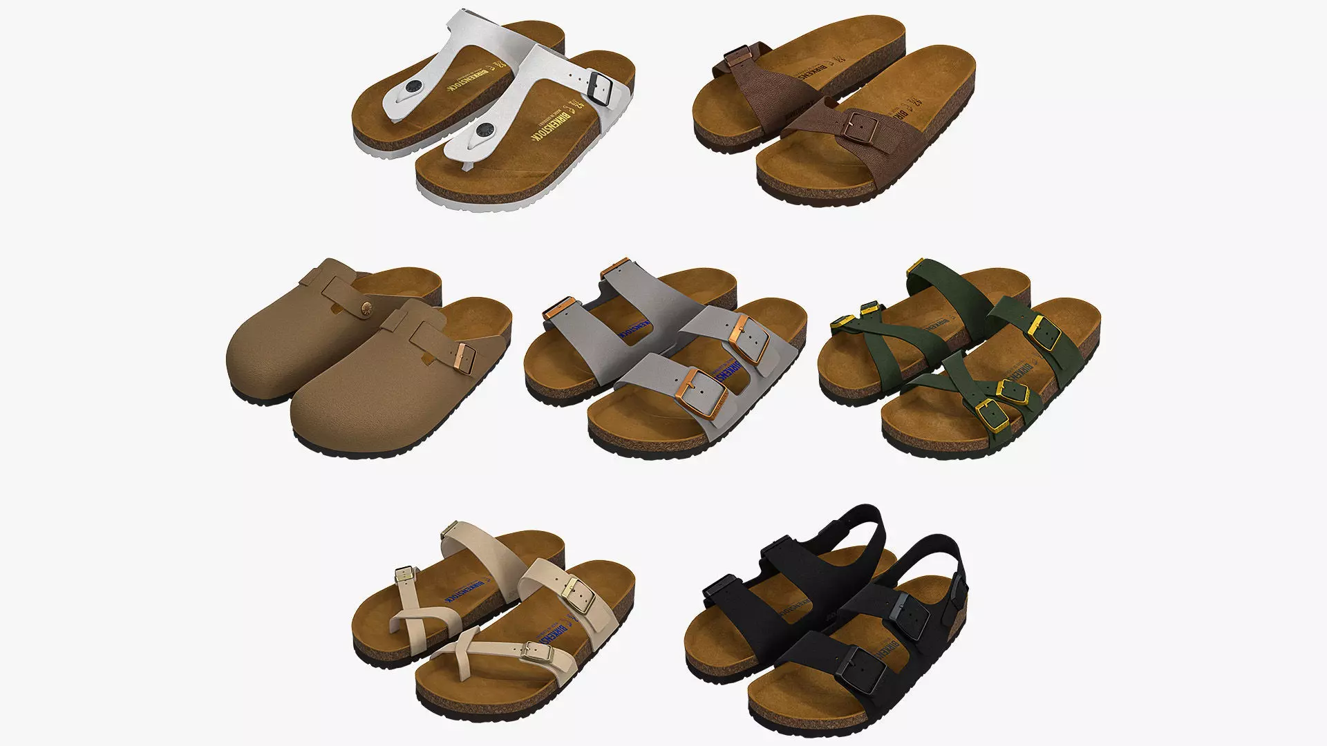Birkenstock Leather Sandals Collection _0