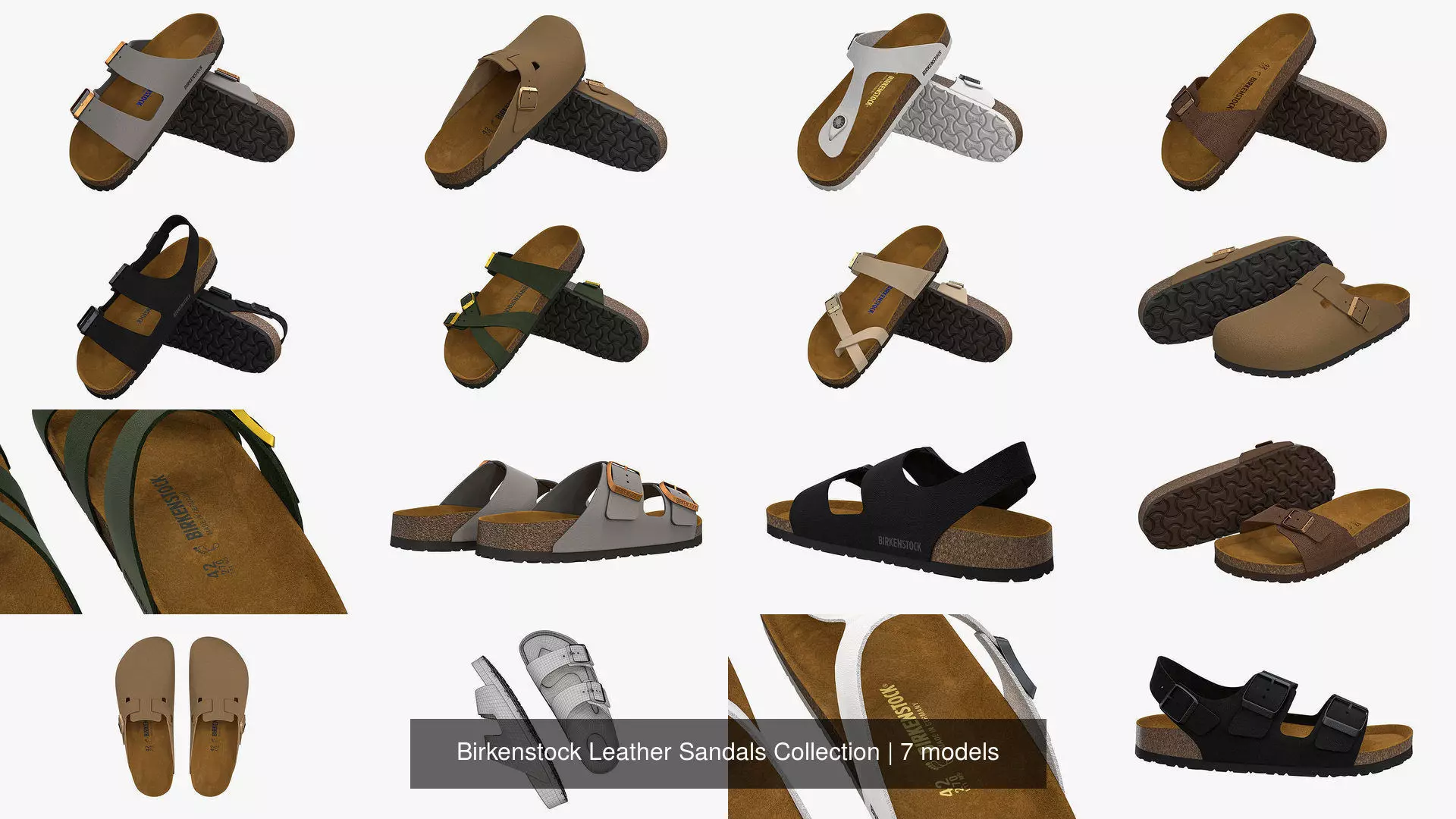 Birkenstock Leather Sandals Collection _1