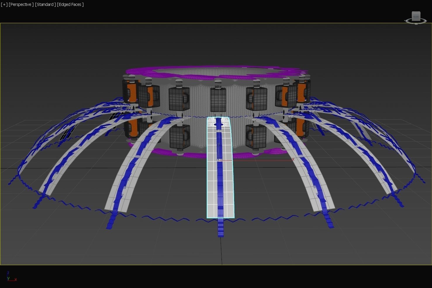 Toroidal Standing Microwave Generator - Harmonics Propulsion 3D model_21