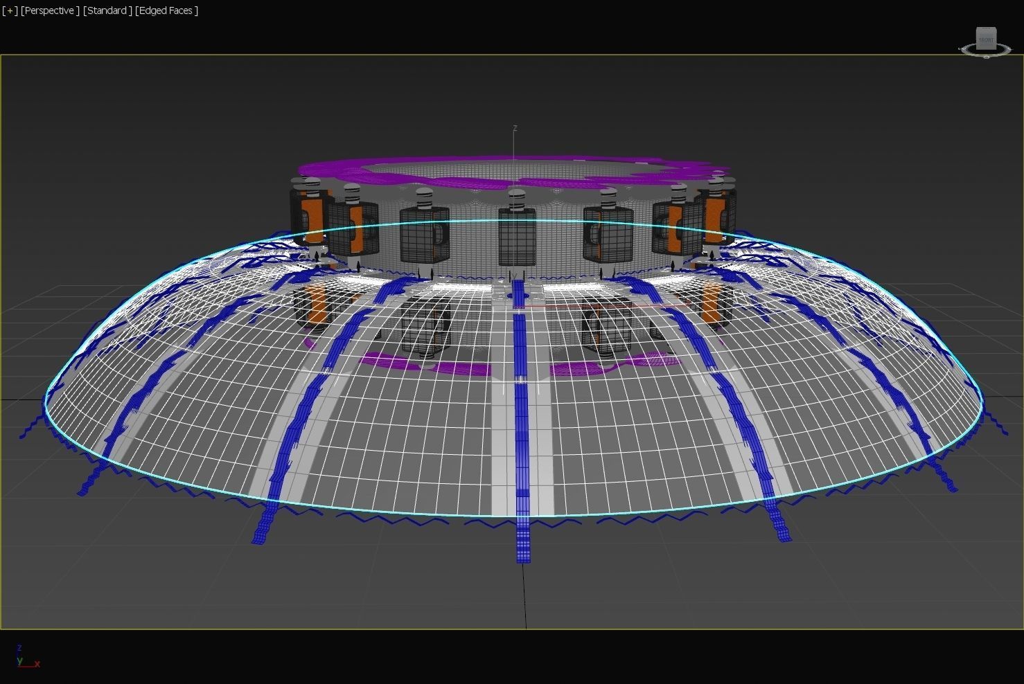 Toroidal Standing Microwave Generator - Harmonics Propulsion 3D model_20