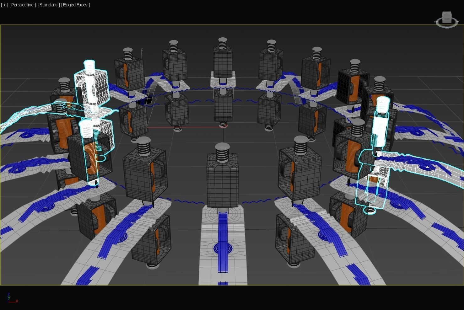 Toroidal Standing Microwave Generator - Harmonics Propulsion 3D model_17