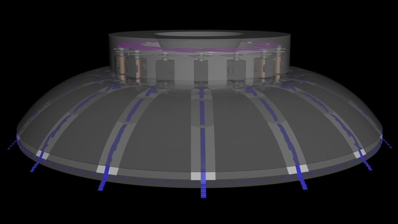Toroidal Standing Microwave Generator - Harmonics Propulsion 3D model_13
