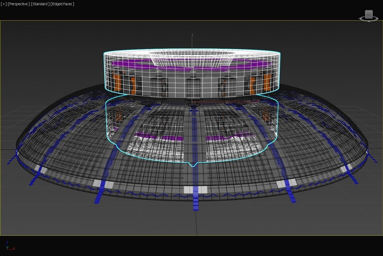 Toroidal Standing Microwave Generator - Harmonics Propulsion 3D model_18