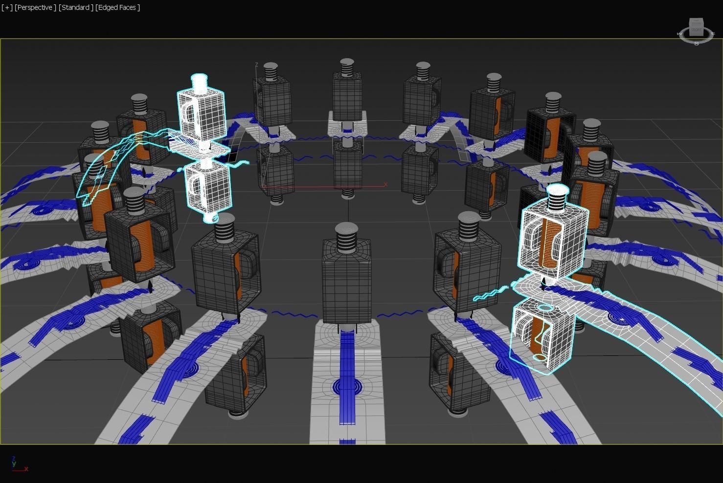 Toroidal Standing Microwave Generator - Harmonics Propulsion 3D model_16