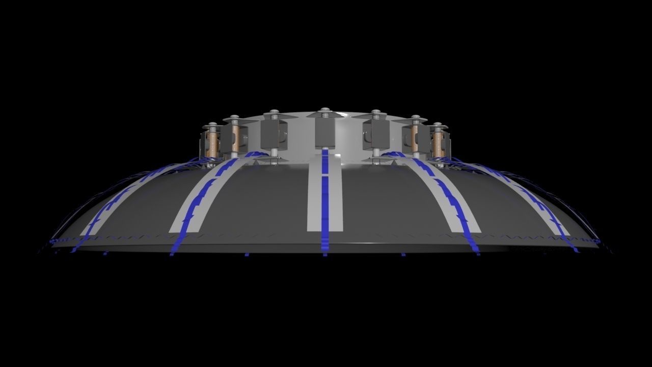 Toroidal Standing Microwave Generator - Harmonics Propulsion 3D model_7