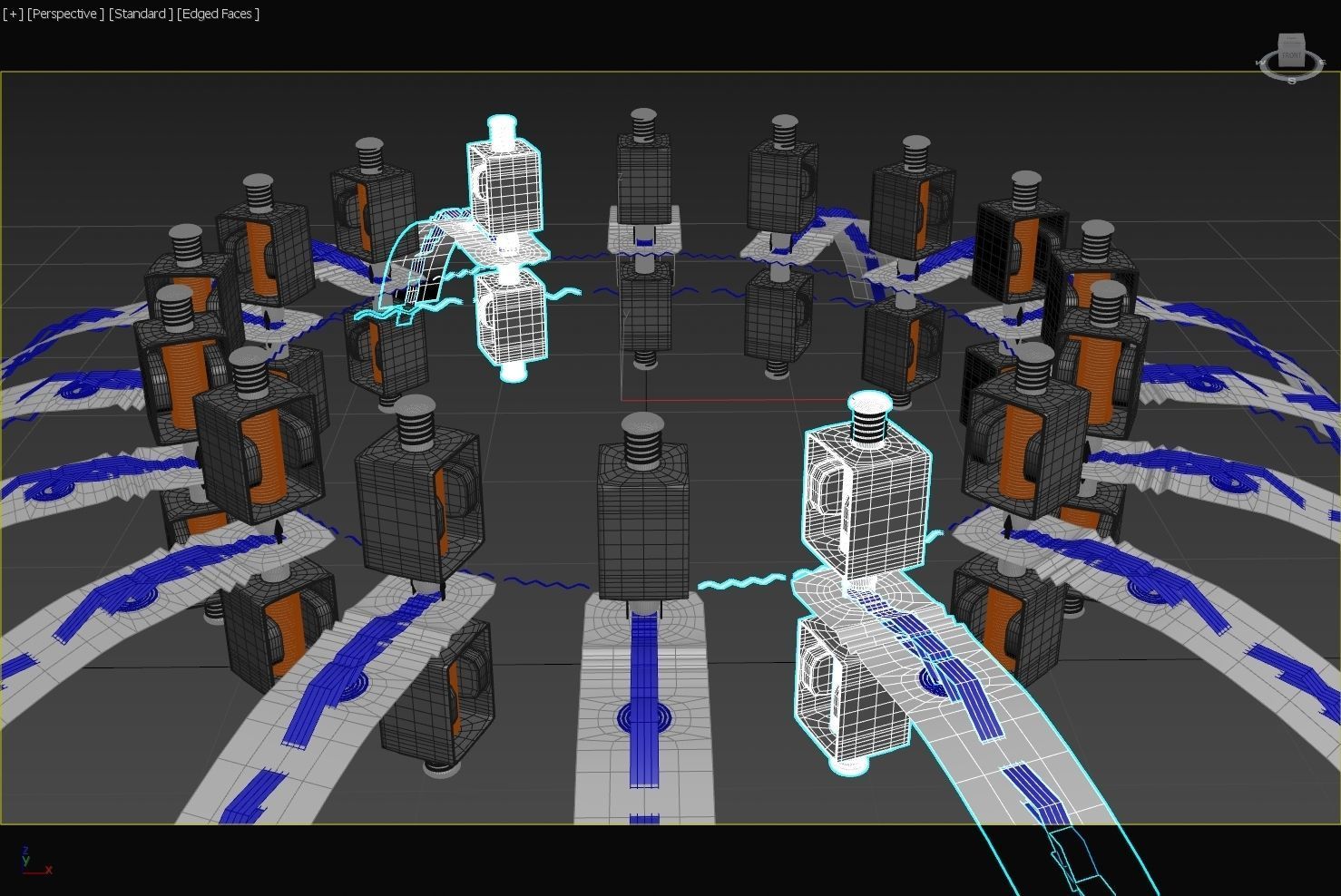 Toroidal Standing Microwave Generator - Harmonics Propulsion 3D model_15