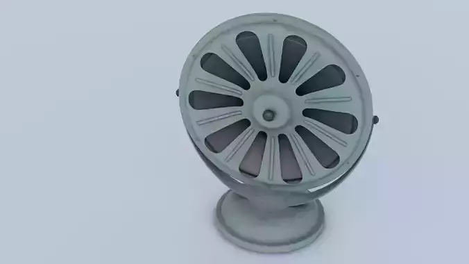 Old Broadcast Loudspeaker Proletariy from USSR Low-poly 3D model