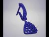 Earrings with gems-beauty design-sapphire-diamond-English clasp  3D print model_1