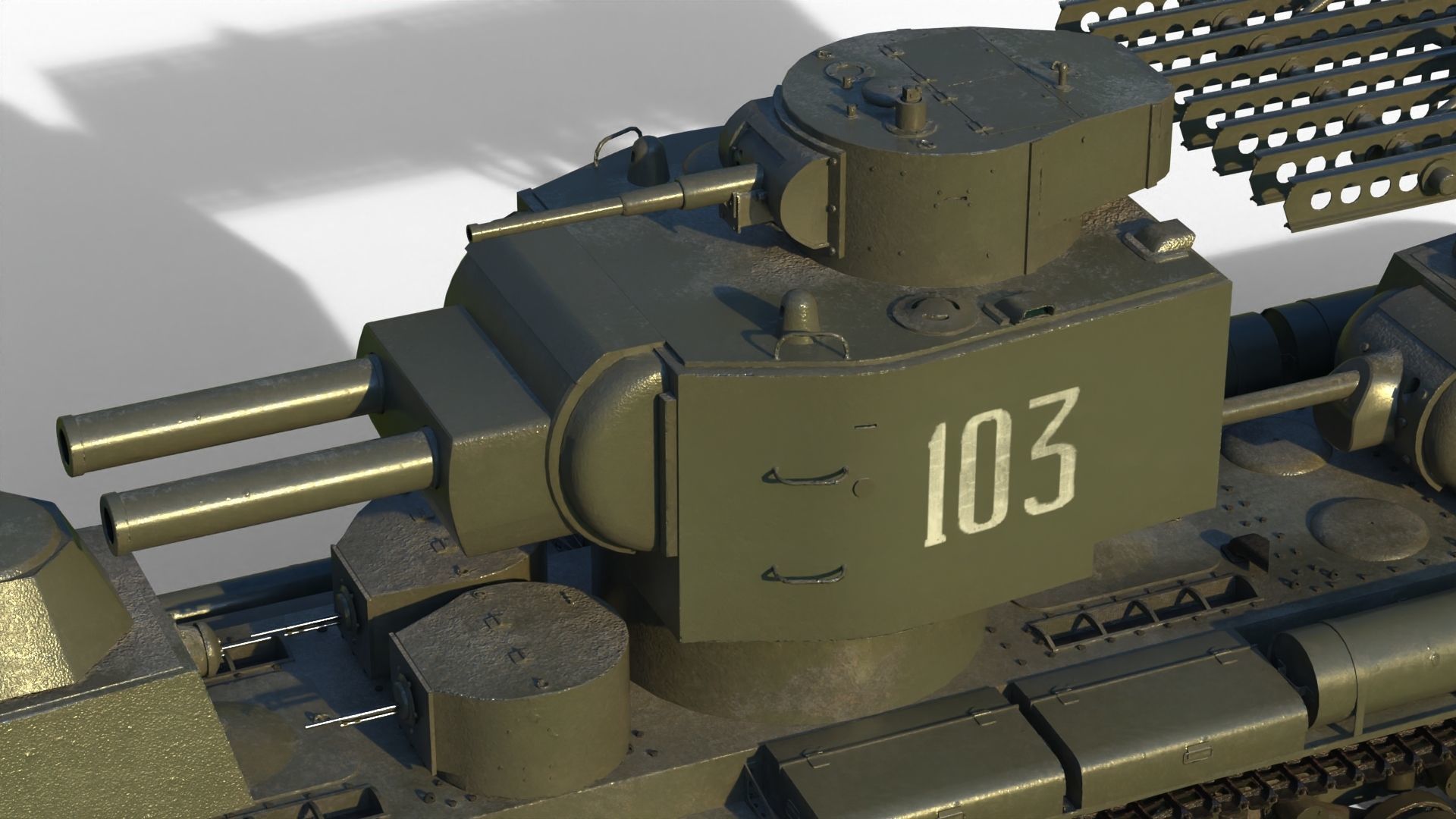 KV-6 Behemoth tank 3D model_4