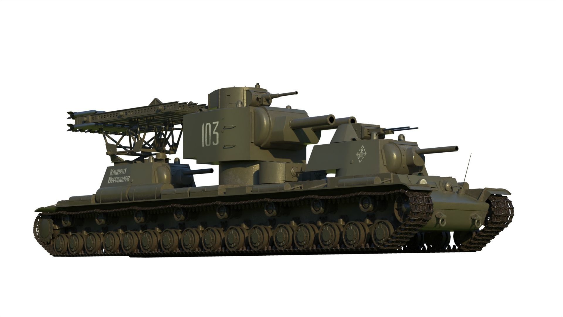 KV-6 Behemoth tank 3D model_1