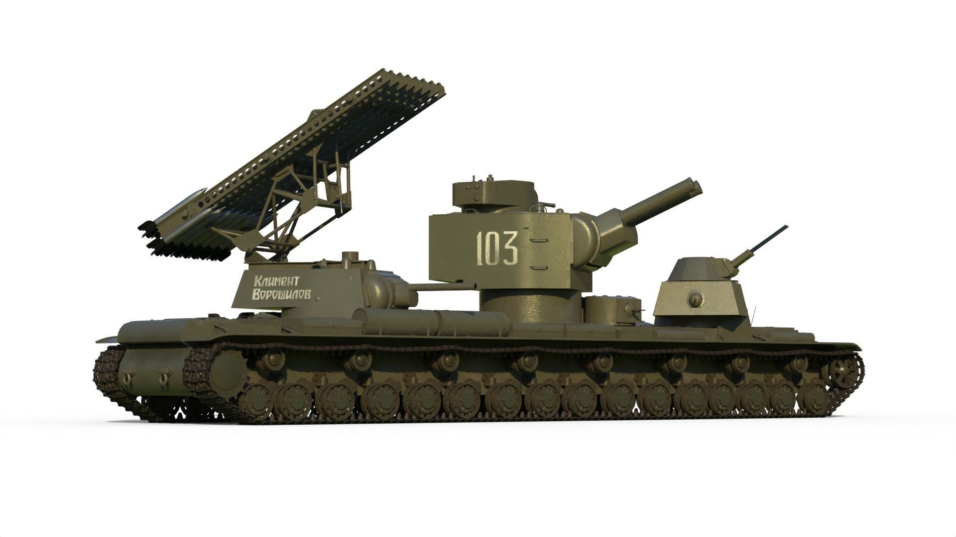 KV-6 Behemoth tank 3D model_8