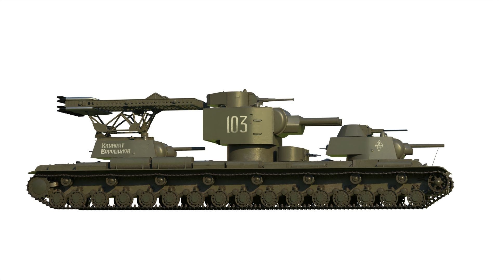 KV-6 Behemoth tank 3D model_13