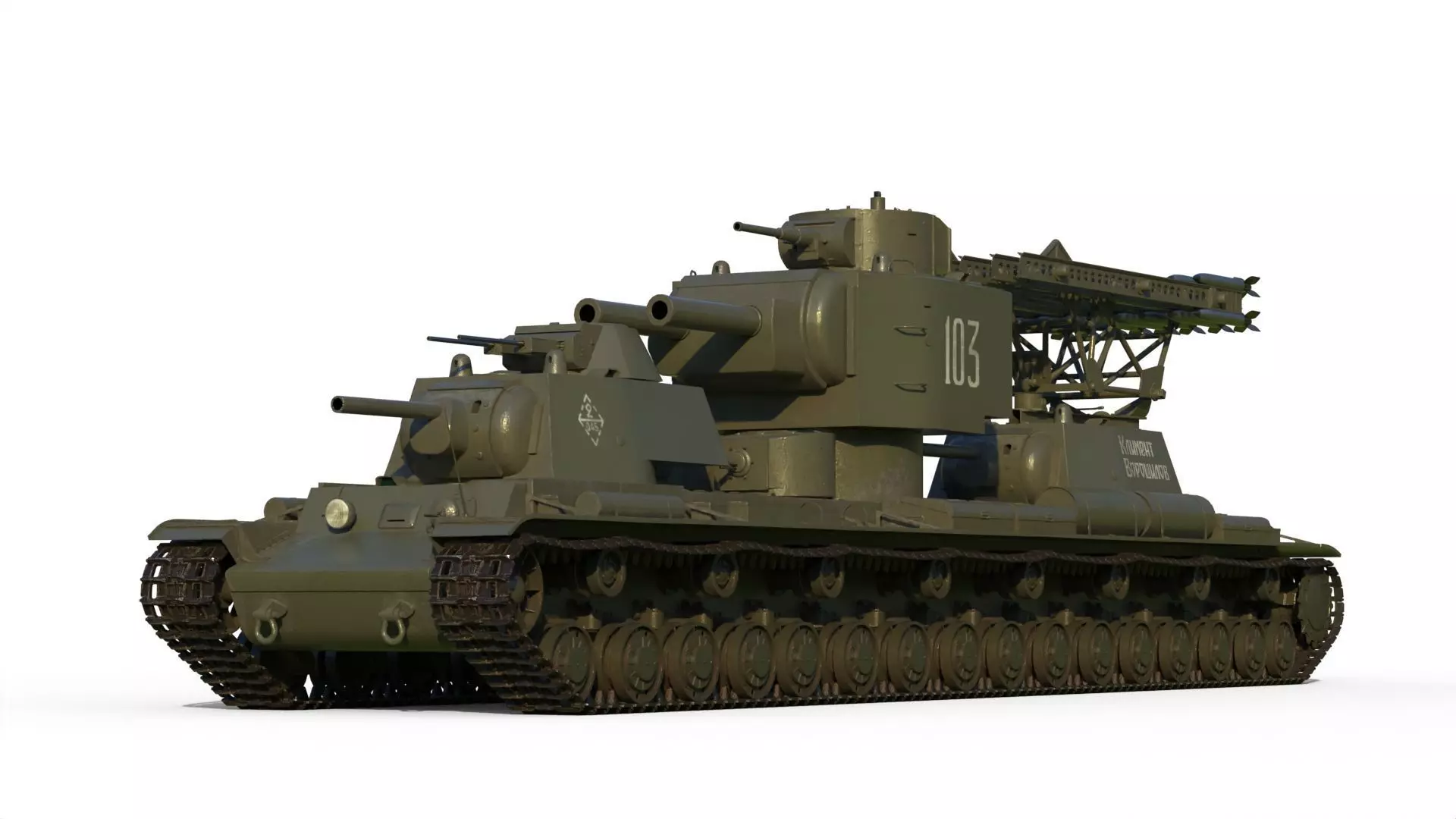 KV-6 Behemoth tank 3D model_0