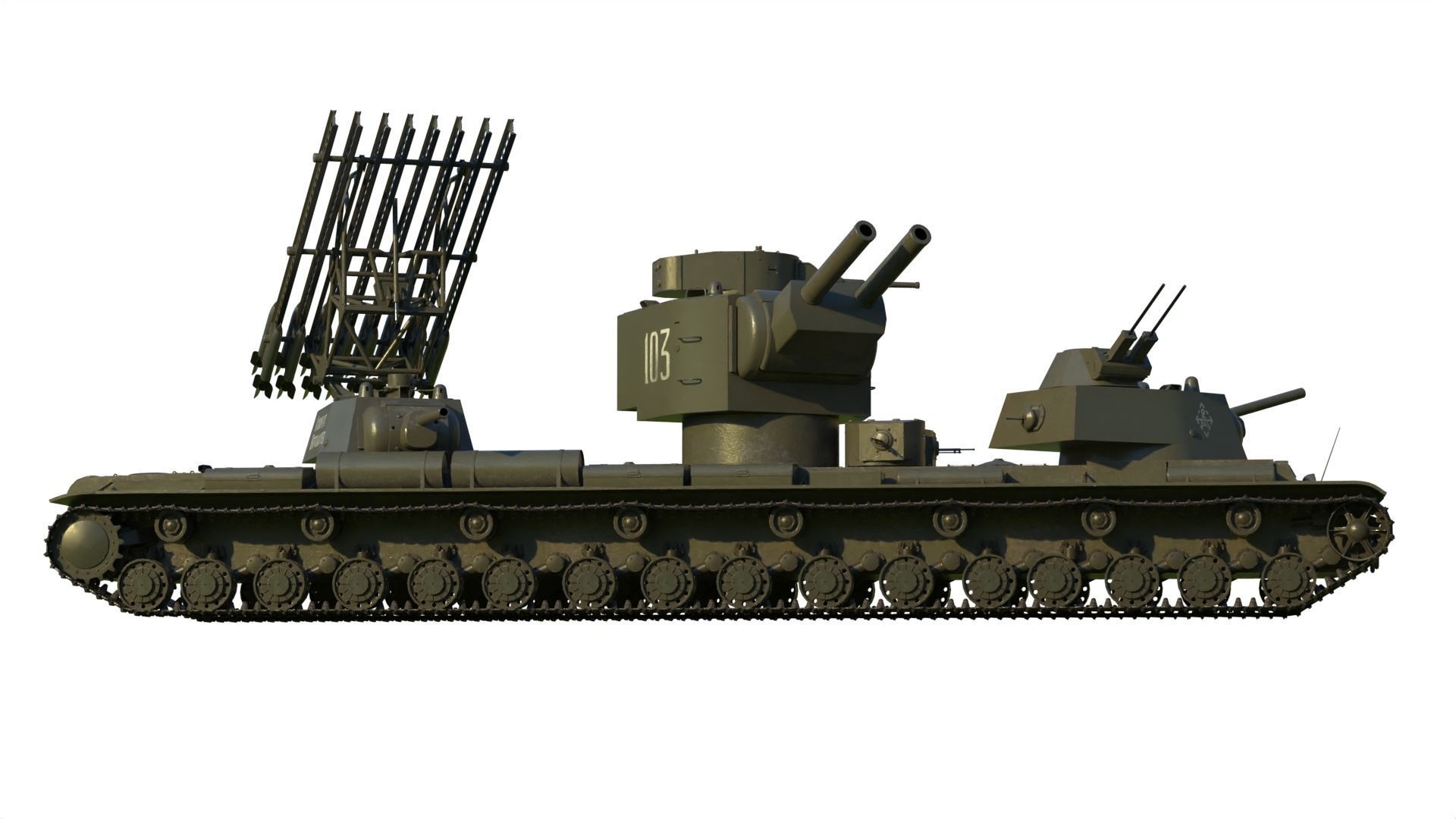 KV-6 Behemoth tank 3D model_7