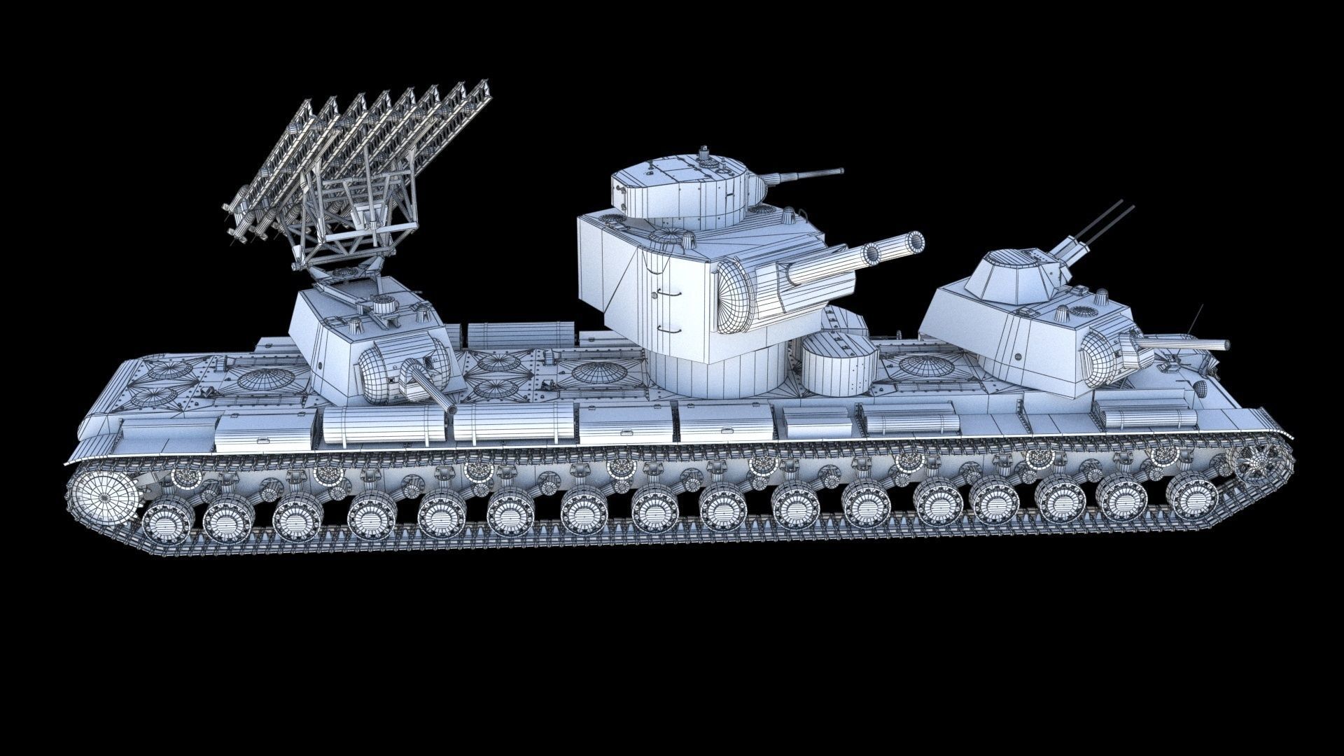 KV-6 Behemoth tank 3D model_29
